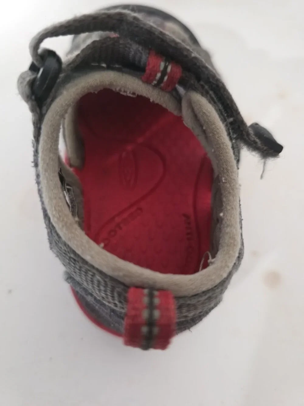 Keen Seacamp II CNX Toddler Boys Sandals Size 5 Shoes Grey Red Hiking Camping